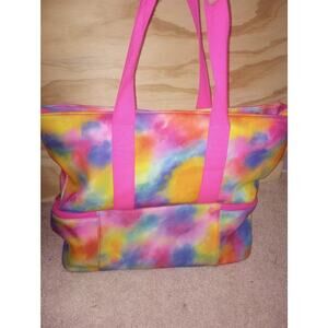 Tie Dye Beach Cooler Bag Rainbow